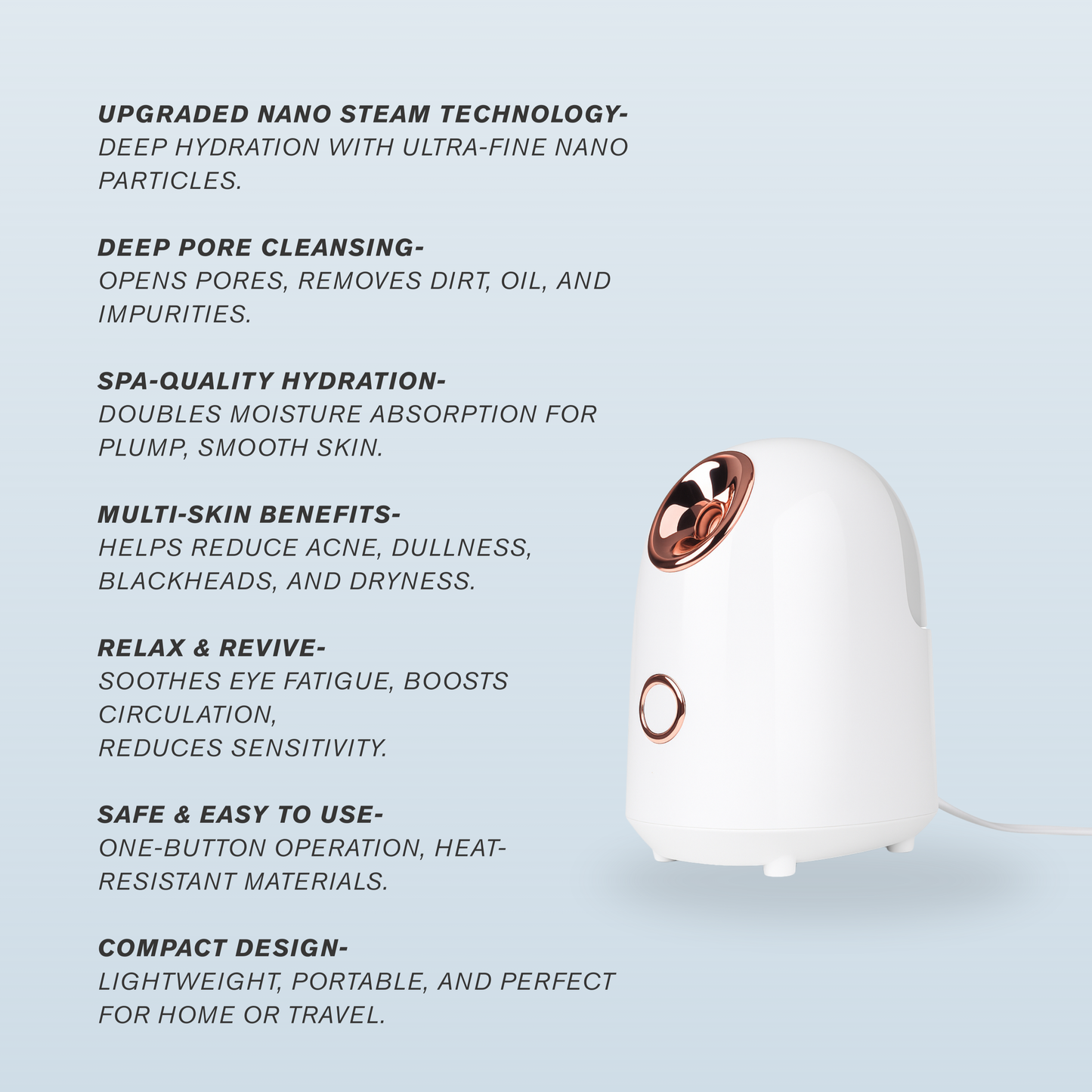 LunorLab Nano Ion Facial Steamer