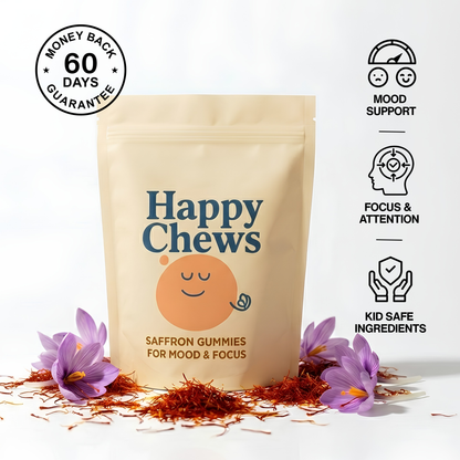 Happy Chews: Saffron Gummies for Calmer, More Focused Kids