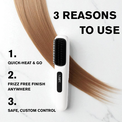 LunorLab Wireless Hair Straightening Brush