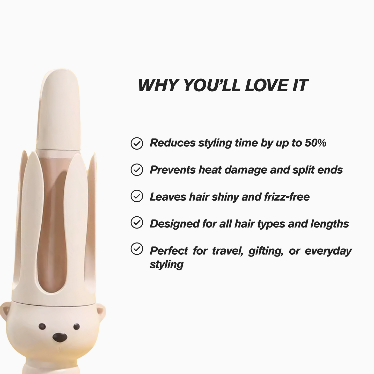 LunorLab Rotating Curling Iron