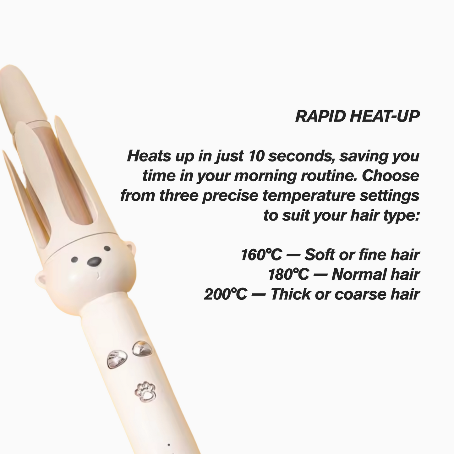 LunorLab Rotating Curling Iron