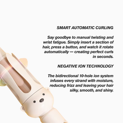 LunorLab Rotating Curling Iron
