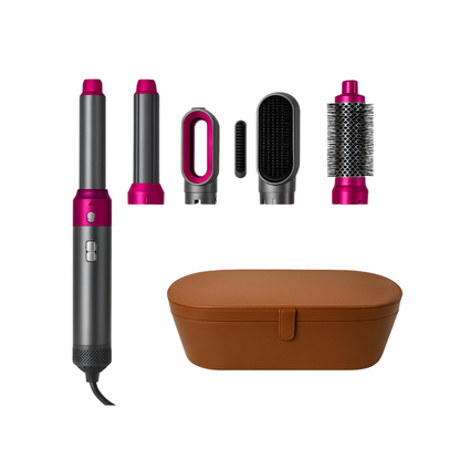 LunorLab 5-in-1 Ionic Hair Styler & Dryer Brush Set
